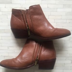 Sam Edelman Petty cognac ankle boots booties